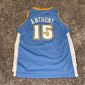 Reebok Denver Nuggets CARMELO ANTHONY #15 JERSEY Youth Large 14/16 Length +2